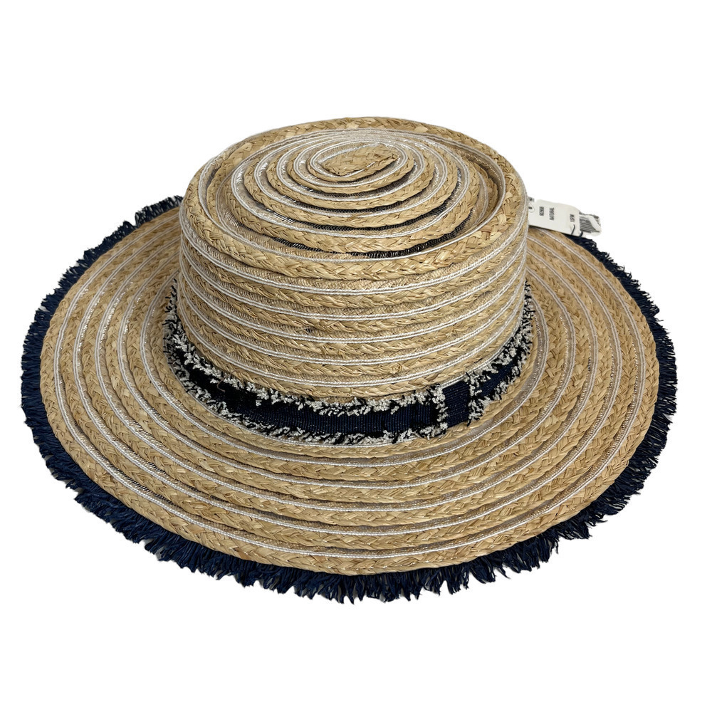 NWT Steve Madden Straw Denim Hat